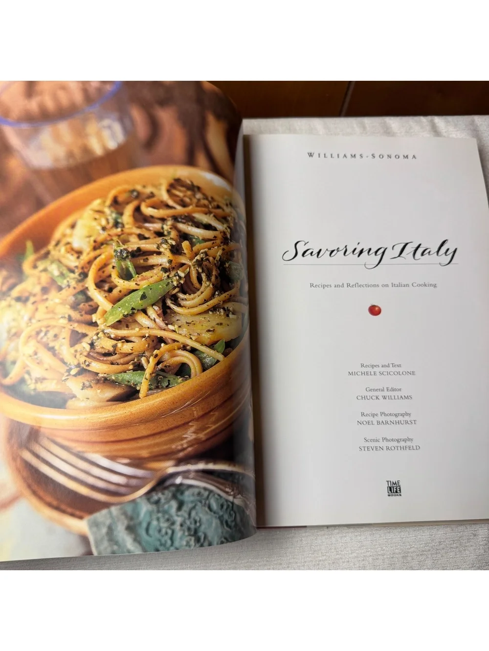 Williams Sonoma Savoring Italy Hardcover Cookbook Michele Scicolone 1999